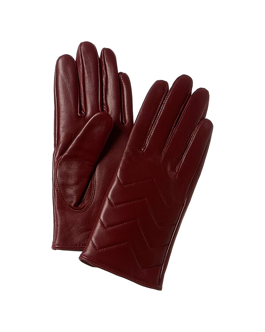 Phenix Quilted V Cashmere-Lined Leather Gloves
