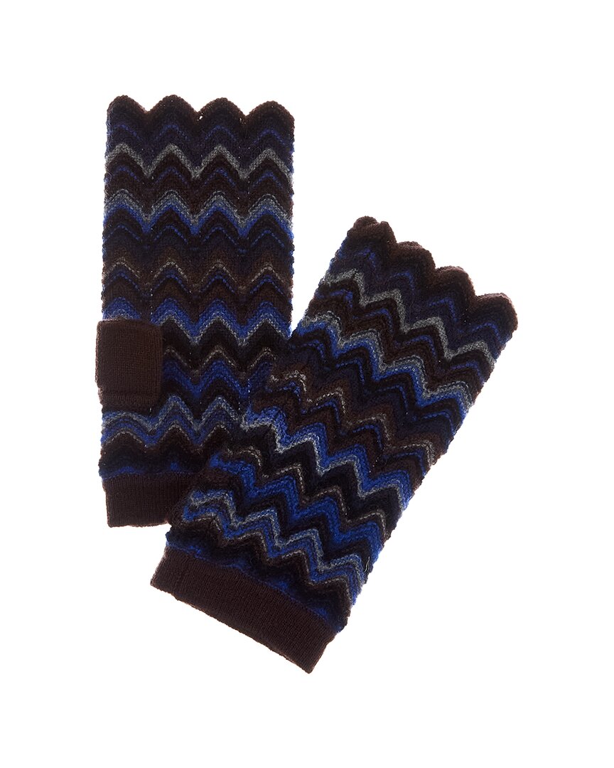 Forte Cashmere Zig Zag Stitch Cashmere Texting Gloves