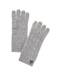 Brooks Brothers Wool & Cashmere-Blend Cable Gloves