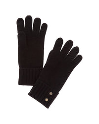 Brooks Brothers Wool & Cashmere-Blend Button Cuff Gloves