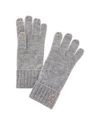 Brooks Brothers Wool & Cashmere-Blend Button Cuff Gloves