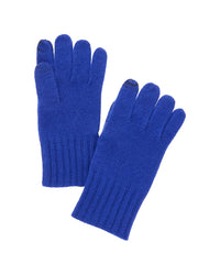 Amicale Cashmere Knit Ribbed Cuff Cashmere Gloves