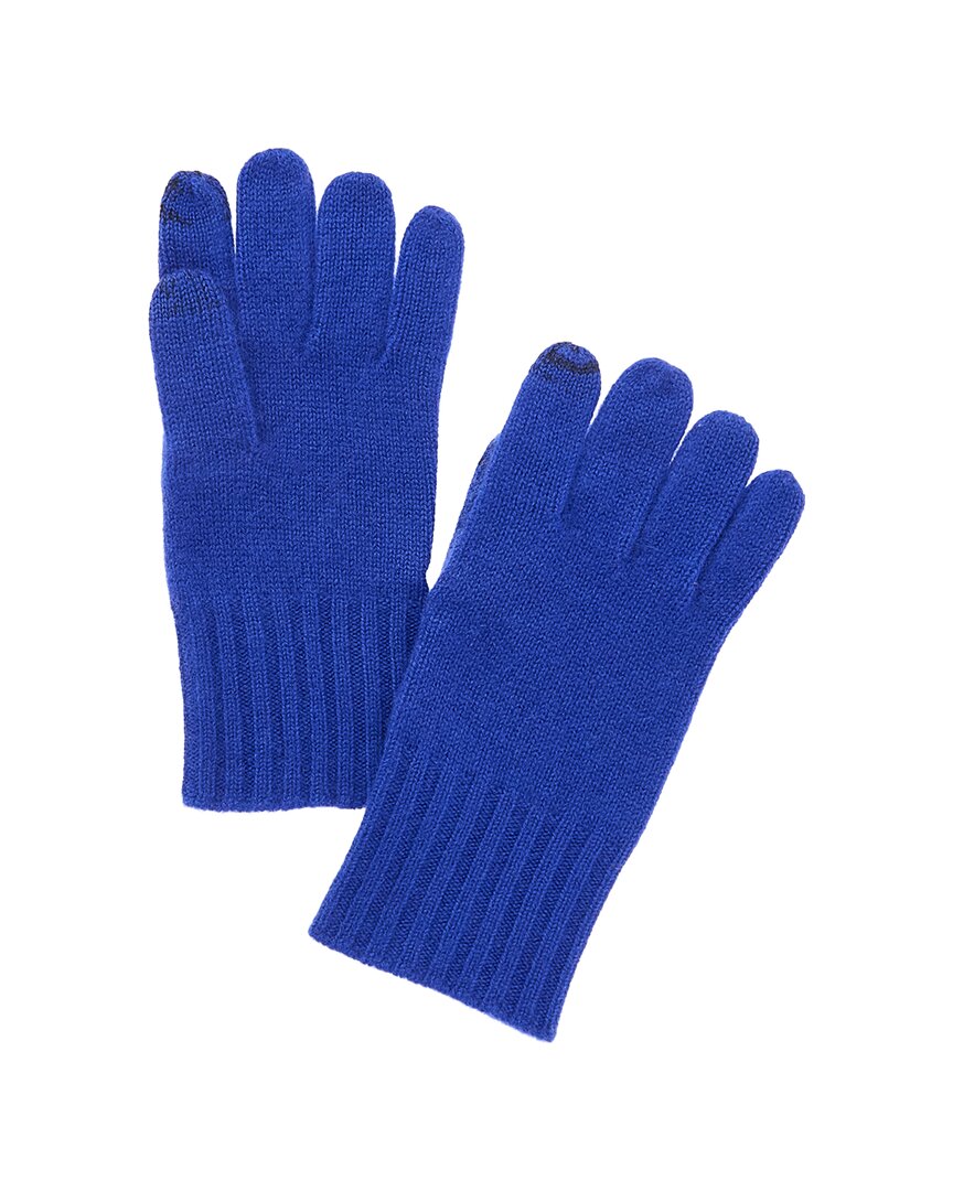 Amicale Cashmere Knit Ribbed Cuff Cashmere Gloves