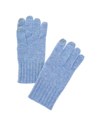 Amicale Cashmere Knit Ribbed Cuff Cashmere Gloves