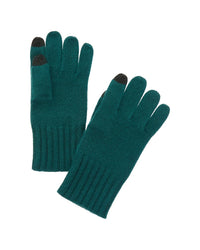 Amicale Cashmere Knit Ribbed Cuff Cashmere Gloves