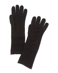 Amicale Cashmere Knit Cable Cashmere Gloves