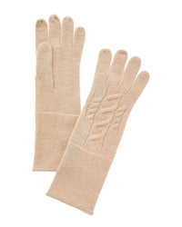Amicale Cashmere Knit Cable Cashmere Gloves