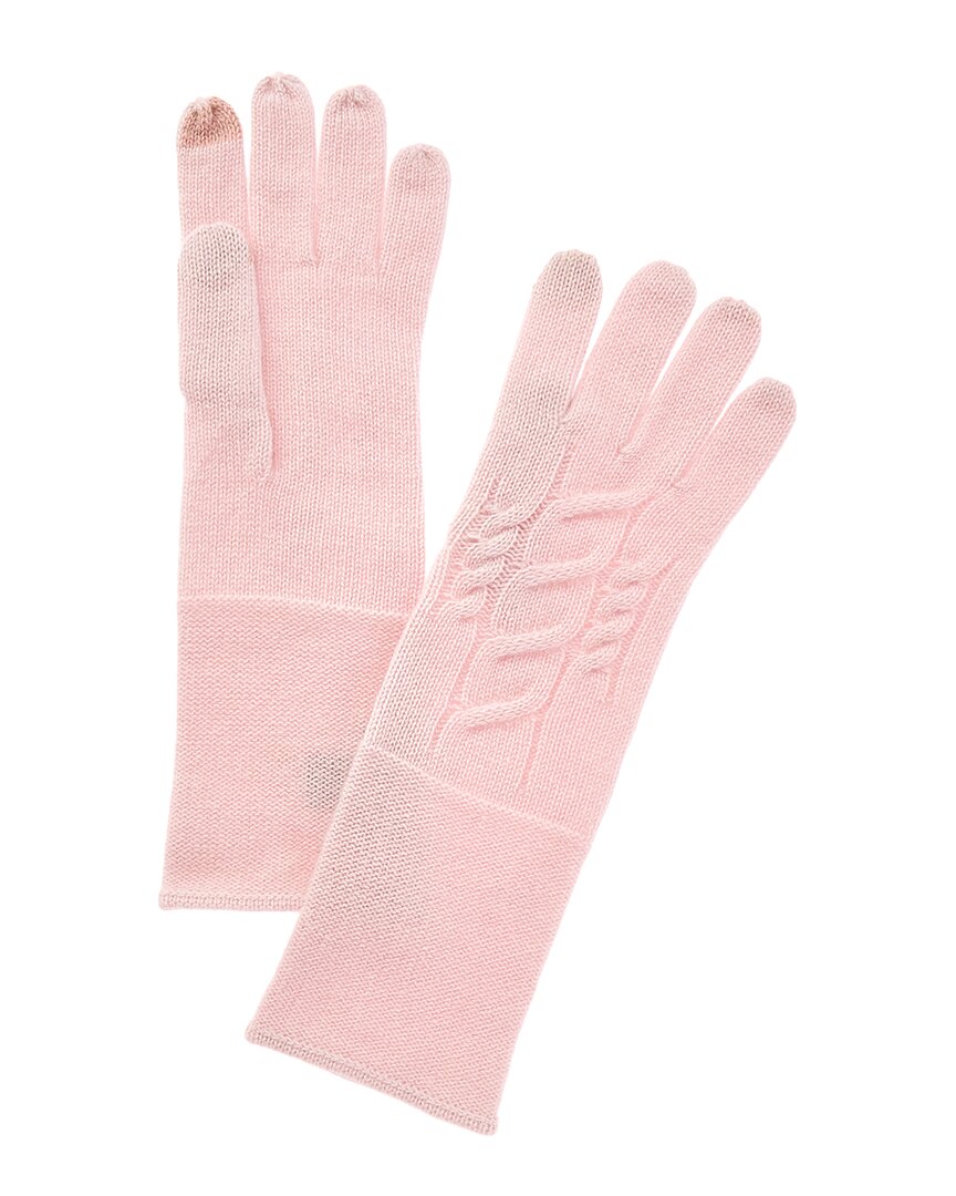 Amicale Cashmere Knit Cable Cashmere Gloves