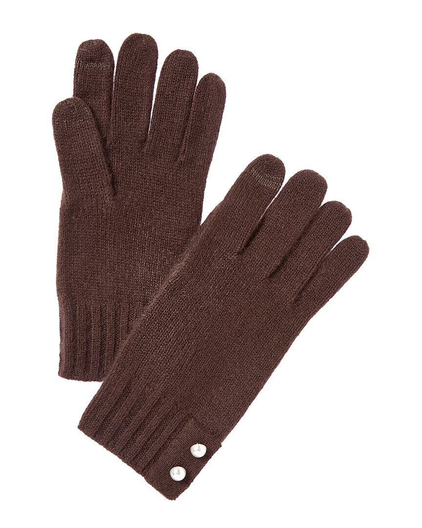Phenix Pearl Button Cuff Cashmere Gloves