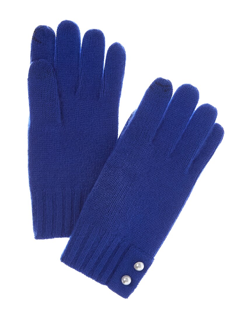 Phenix Pearl Button Cuff Cashmere Gloves