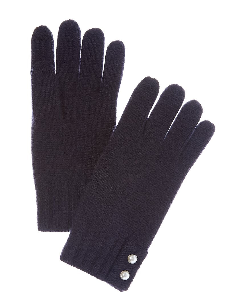 Phenix Pearl Button Cuff Cashmere Gloves