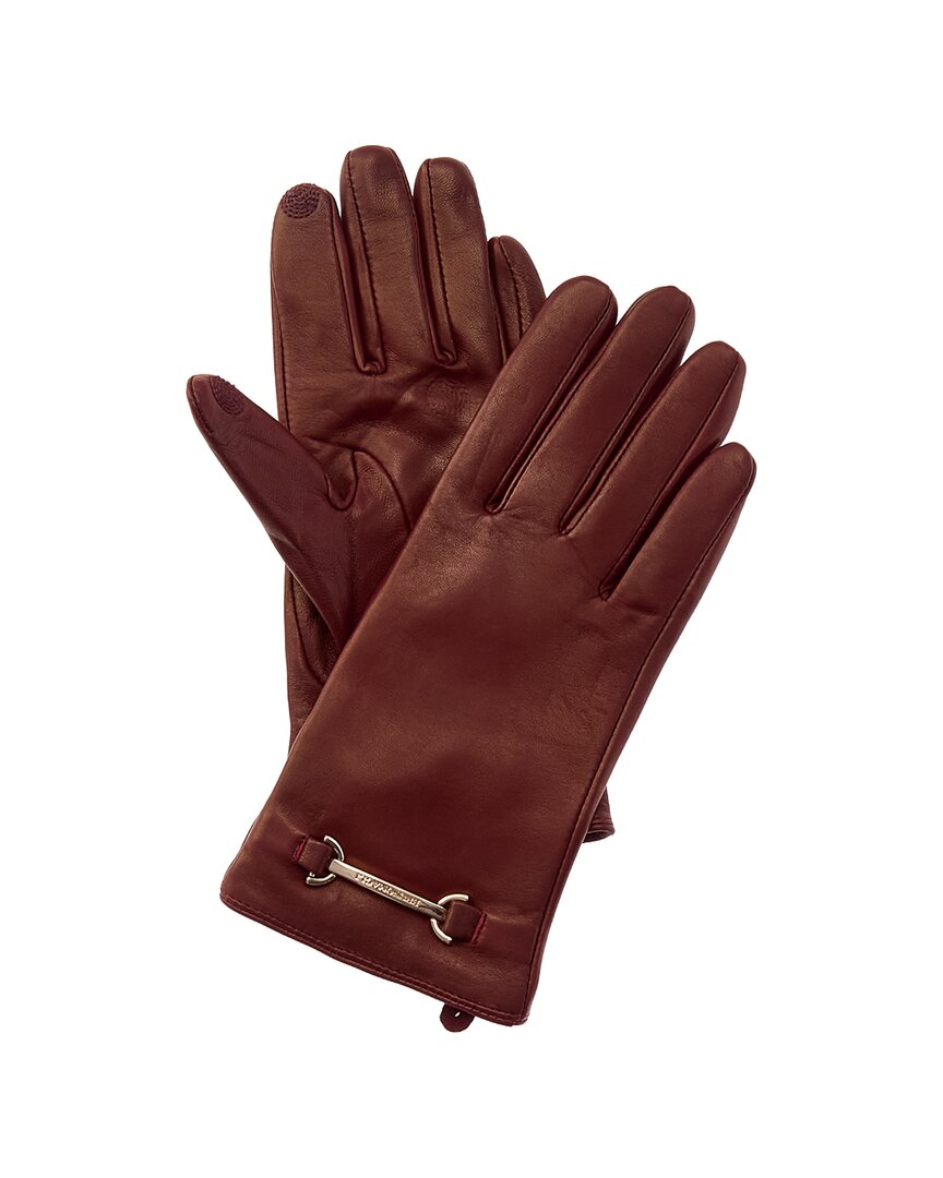Bruno Magli Bruno Magli Horsebit Cashmere-Lined Leather Gloves