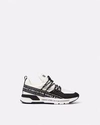 Versace Jeans Couture Monochrome Mesh-Panel Chunky Sneakers