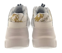 Versace Jeans Couture White/Gold Mens Baroque Panel Sneakers