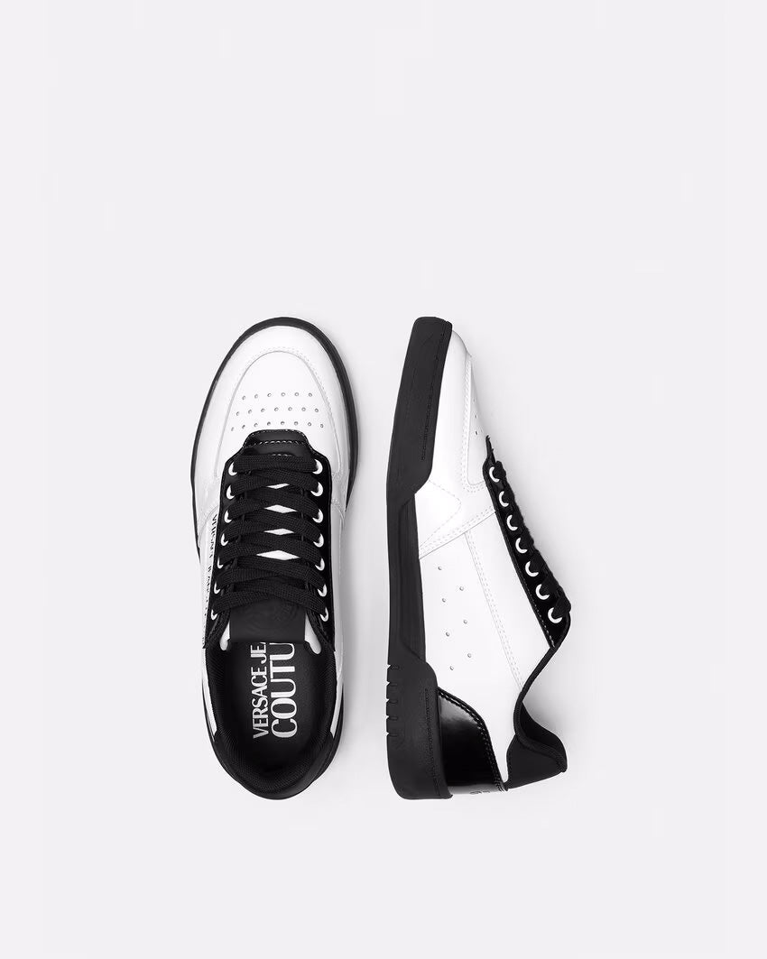 Versace Jeans Couture Monochrome Retro Court Sneakers