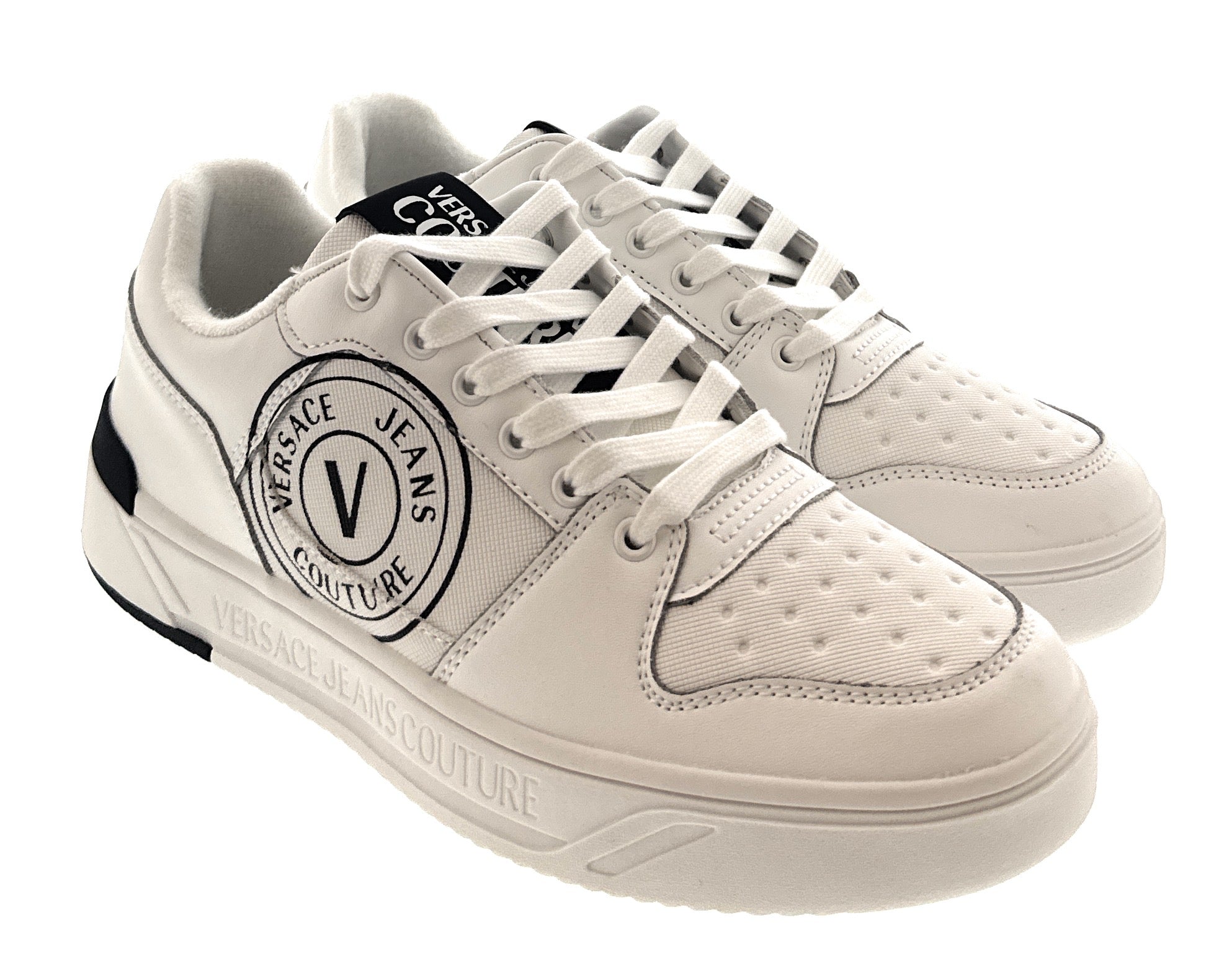 Versace Jeans Couture White Modern Low Top Mens Sneaker