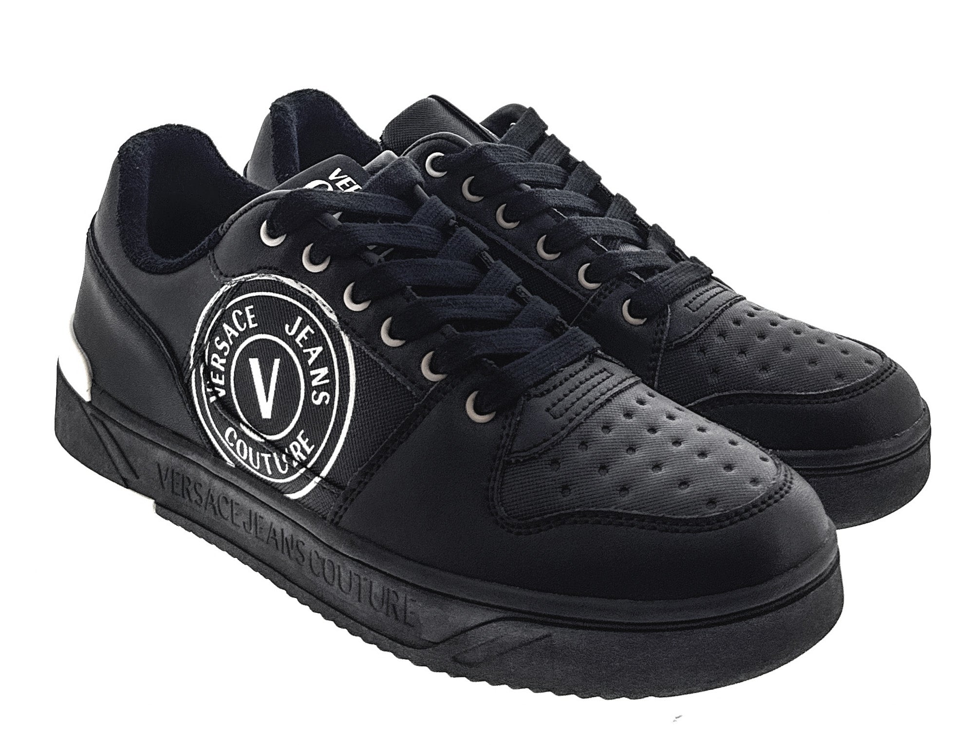 Versace Jeans Couture Black Modern Low Top Mens Sneaker