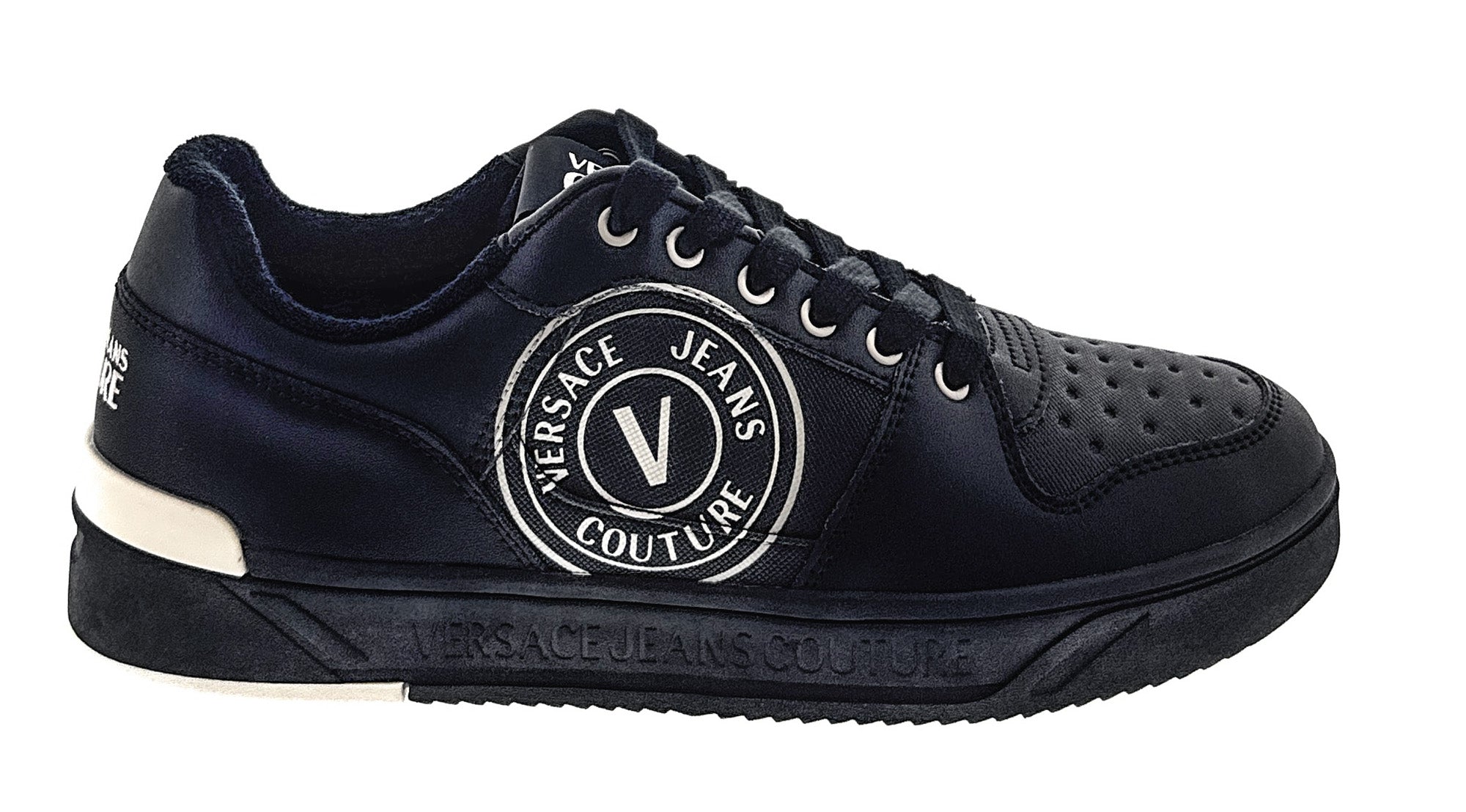 Versace Jeans Couture Black Modern Low Top Mens Sneaker