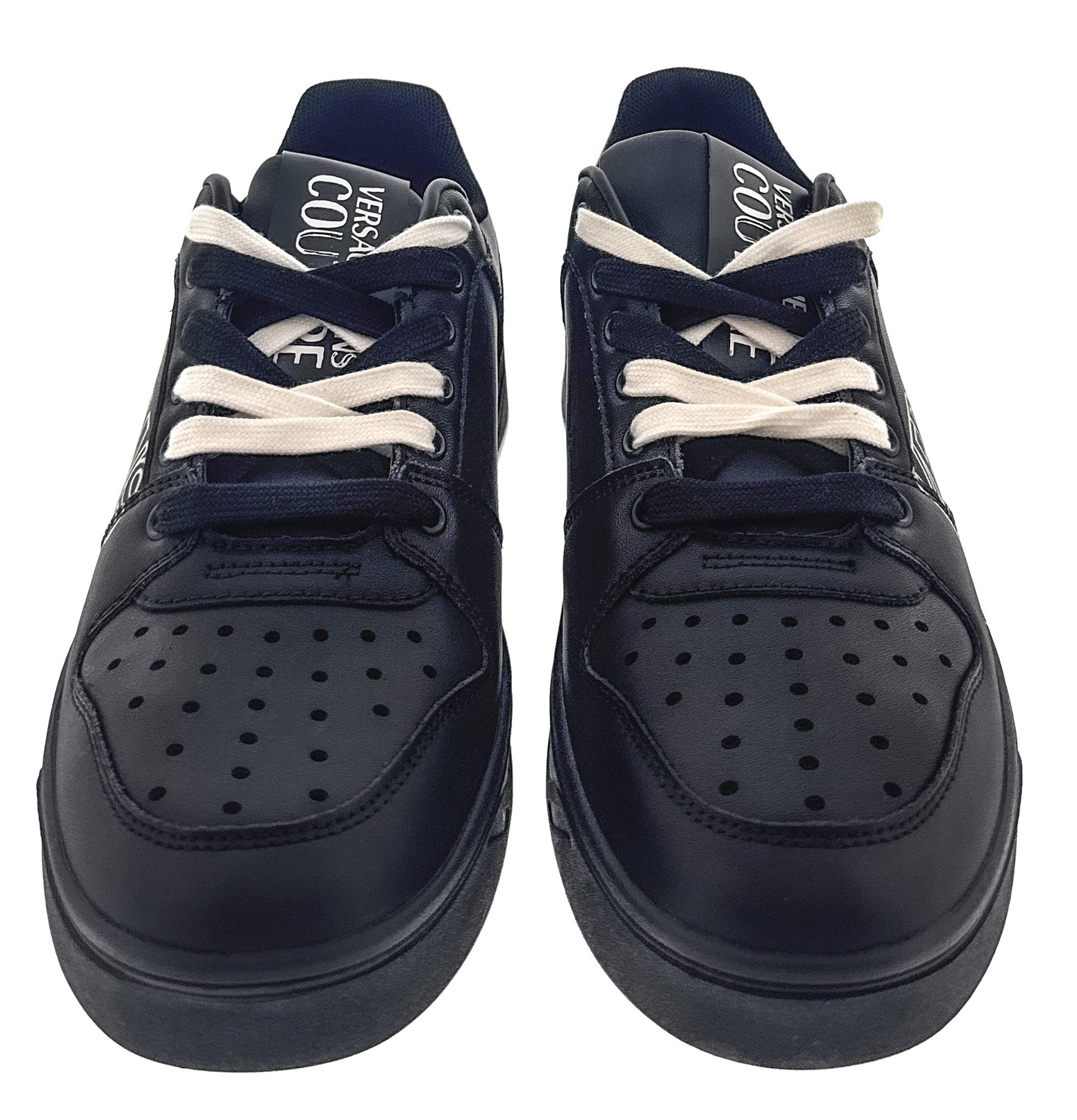 Versace Jeans Couture Black Signature Logo Classic Mens Sneakers