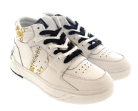 Versace Jeans Couture White/Gold Signature Logo Classic Mens Sneakers