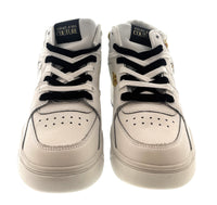 Versace Jeans Couture White/Gold Signature Logo Classic Mens Sneakers