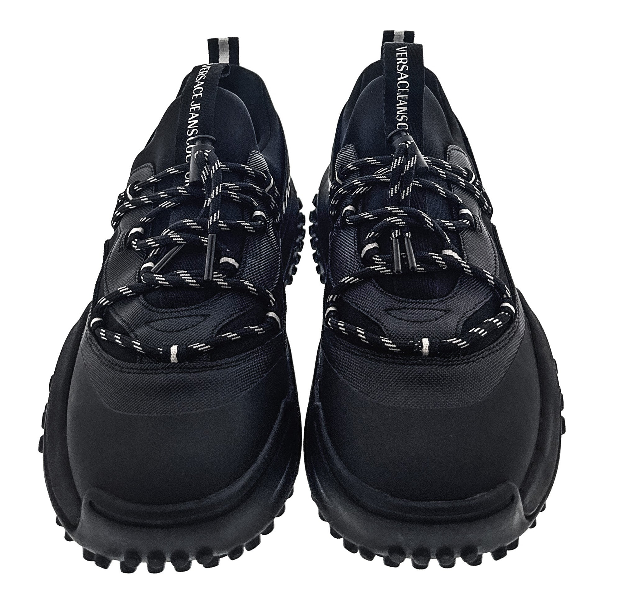 Versace Jeans Couture Men’s Black Signature Low-Top Sneakers