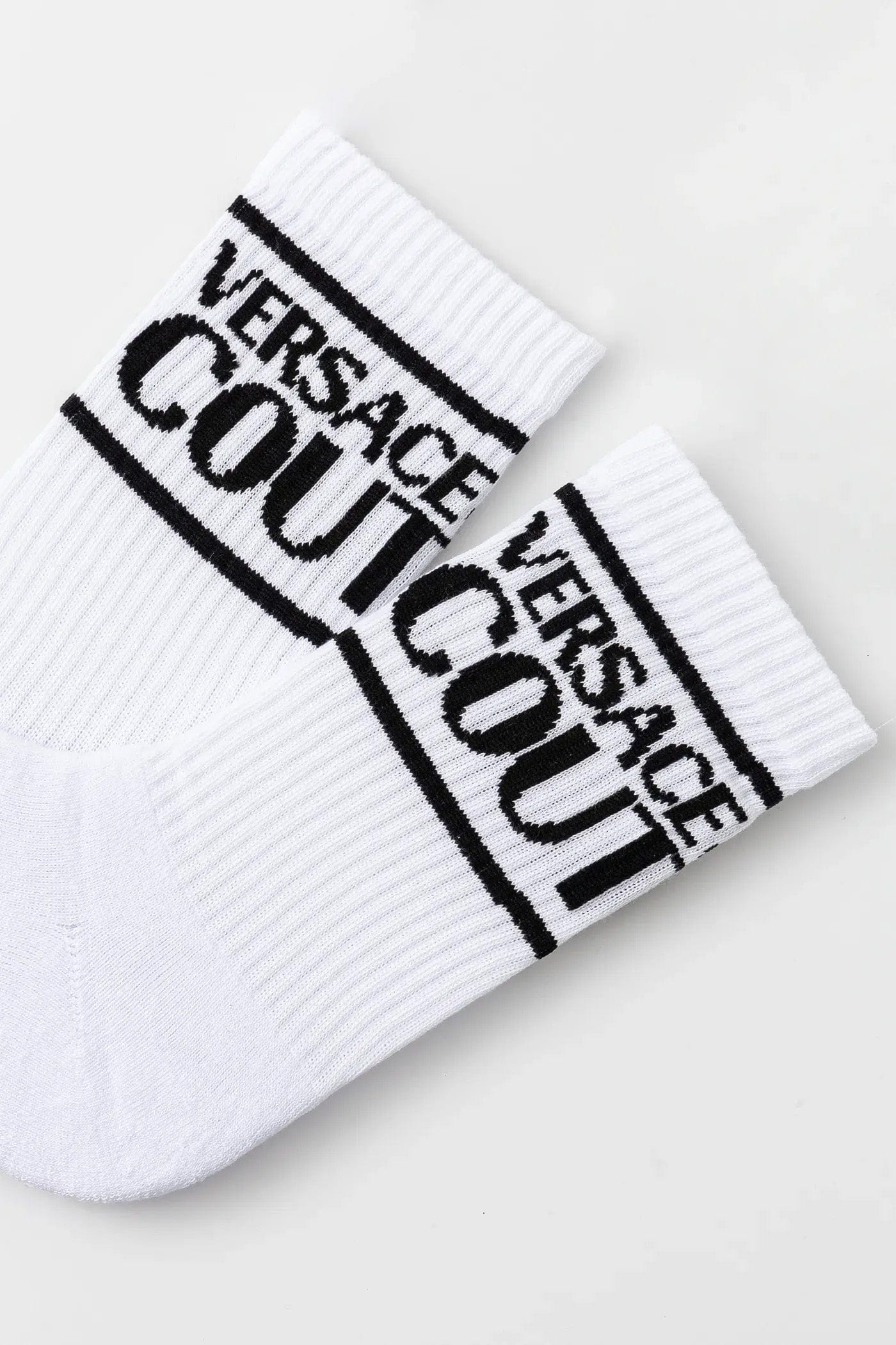 Versace Jeans Couture White Signature Socks - Luxury Basics – Bluefly