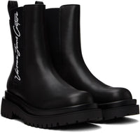 Versace Jeans Couture Chunky Sole Black Womens Chelsea Boots-