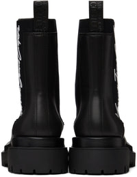 Versace Jeans Couture Chunky Sole Black Womens Chelsea Boots-