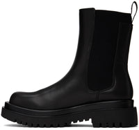 Versace Jeans Couture Chunky Sole Black Womens Chelsea Boots-