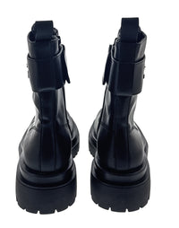 Versace Jeans Couture Chunky Sole Ankle Lace Up Womens Combat Boots-