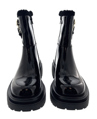 Versace Jeans Couture Chunky Sole Ornate Buckle Womens Ankle Boots -