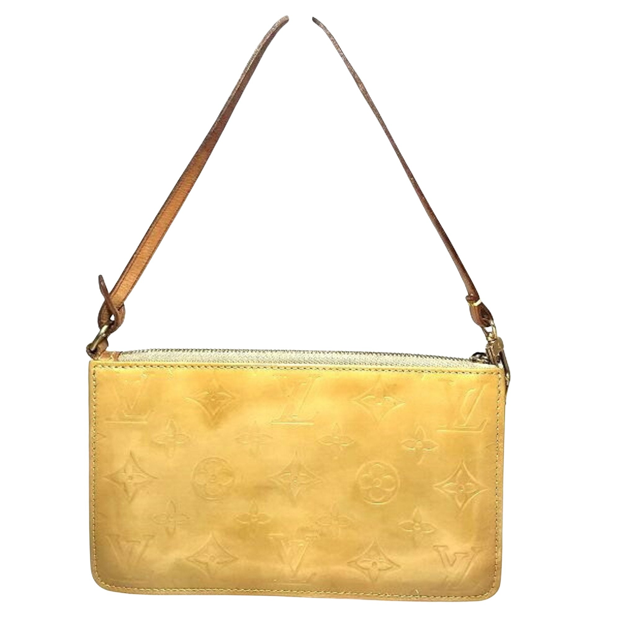Louis Vuitton Yellow Leather Handbag (Pre-Owned)