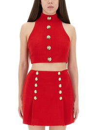 Balmain Women Wool Crop Top