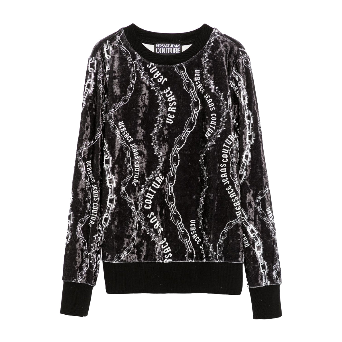 Versace Jeans Couture Black Signautre Lightweight Womens Sweatshirt-