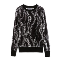Versace Jeans Couture Black Signautre Lightweight Womens Sweatshirt-