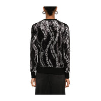 Versace Jeans Couture Black Signautre Lightweight Womens Sweatshirt-