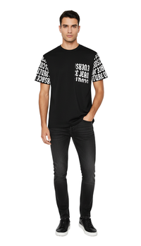 Versace Jeans Couture Black/White Mens Graphic Pocket T-Shirt