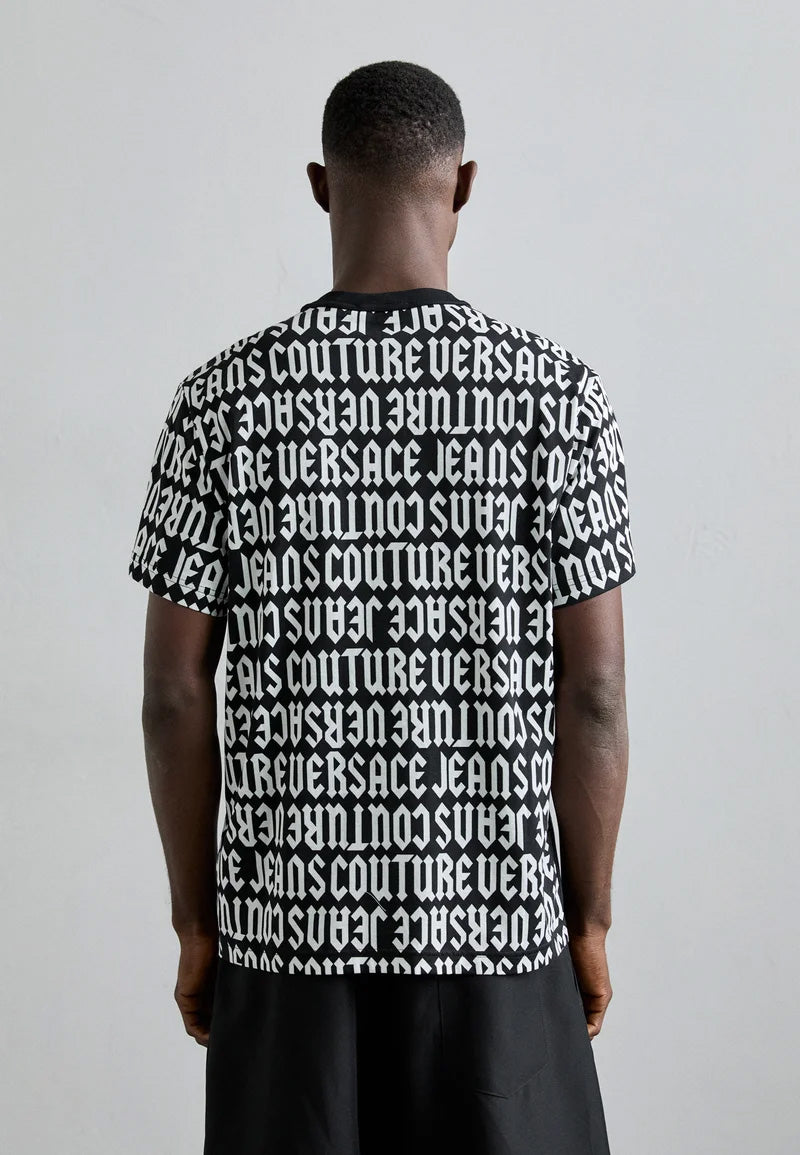 Versace Jeans Couture Black/White Mens Graphic Pocket T-Shirt