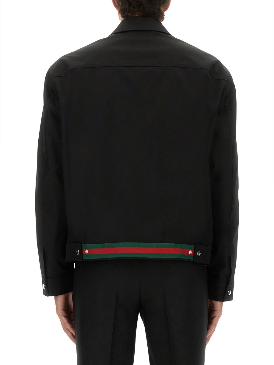 Gucci Men Cotton Twill Jacket