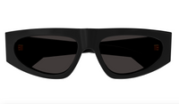 Bottega Veneta BV1277S-001 Bold Black Shield Sunglasses –