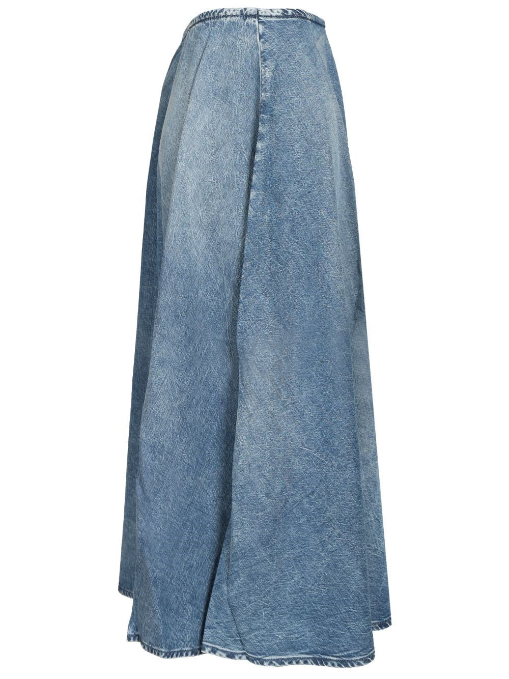 Diesel Diesel Women Wide Skirt In Flowing Denim