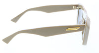 Bottega Veneta BV1283S-003 Taupe Oversized Shield Sunglasses