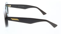 Bottega Veneta BV1284S-004 White Oversized Shield Sunglasses