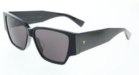 Bottega Veneta BV1285S-001 Bold Black Cat-Eye Sunglasses –