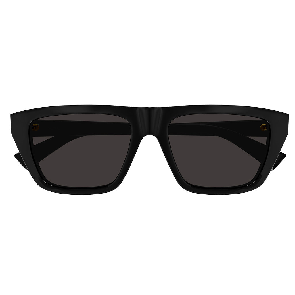 Bottega Veneta BV1291S-001 Bold Black Geometric Cat-Eye