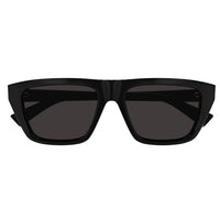 Bottega Veneta BV1291S-001 Bold Black Geometric Cat-Eye