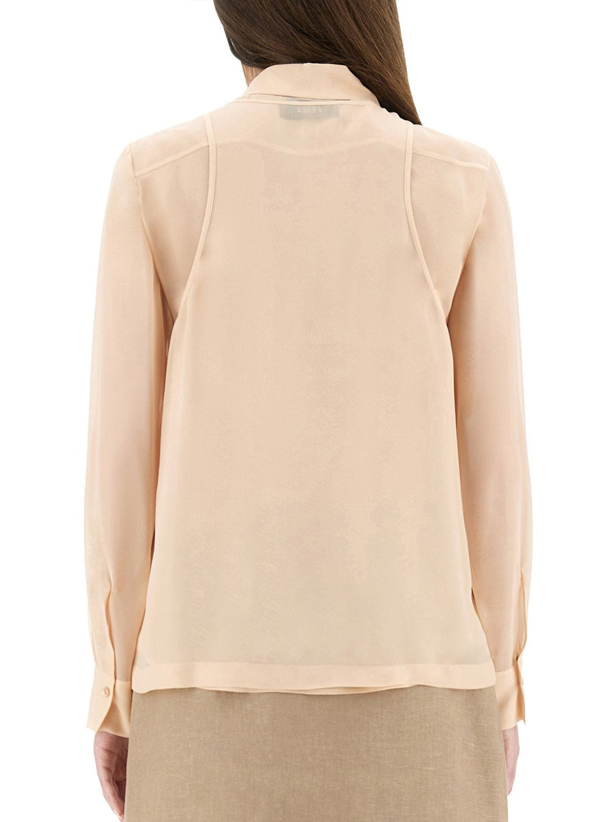 Fendi Women Embroidered Georgette Top