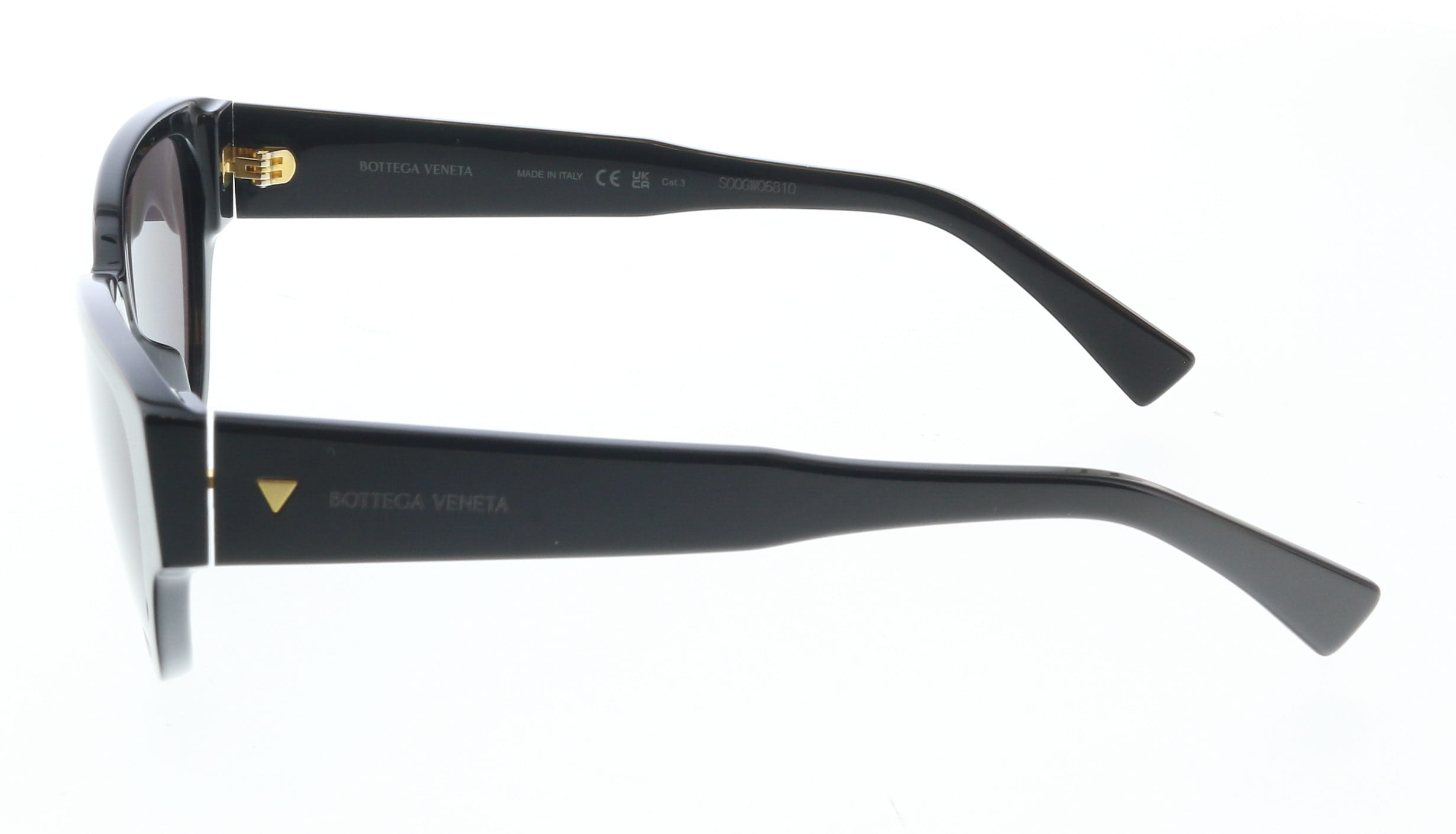 Bottega Veneta BV1319S-001 Chic Black Cat-Eye Sunglasses