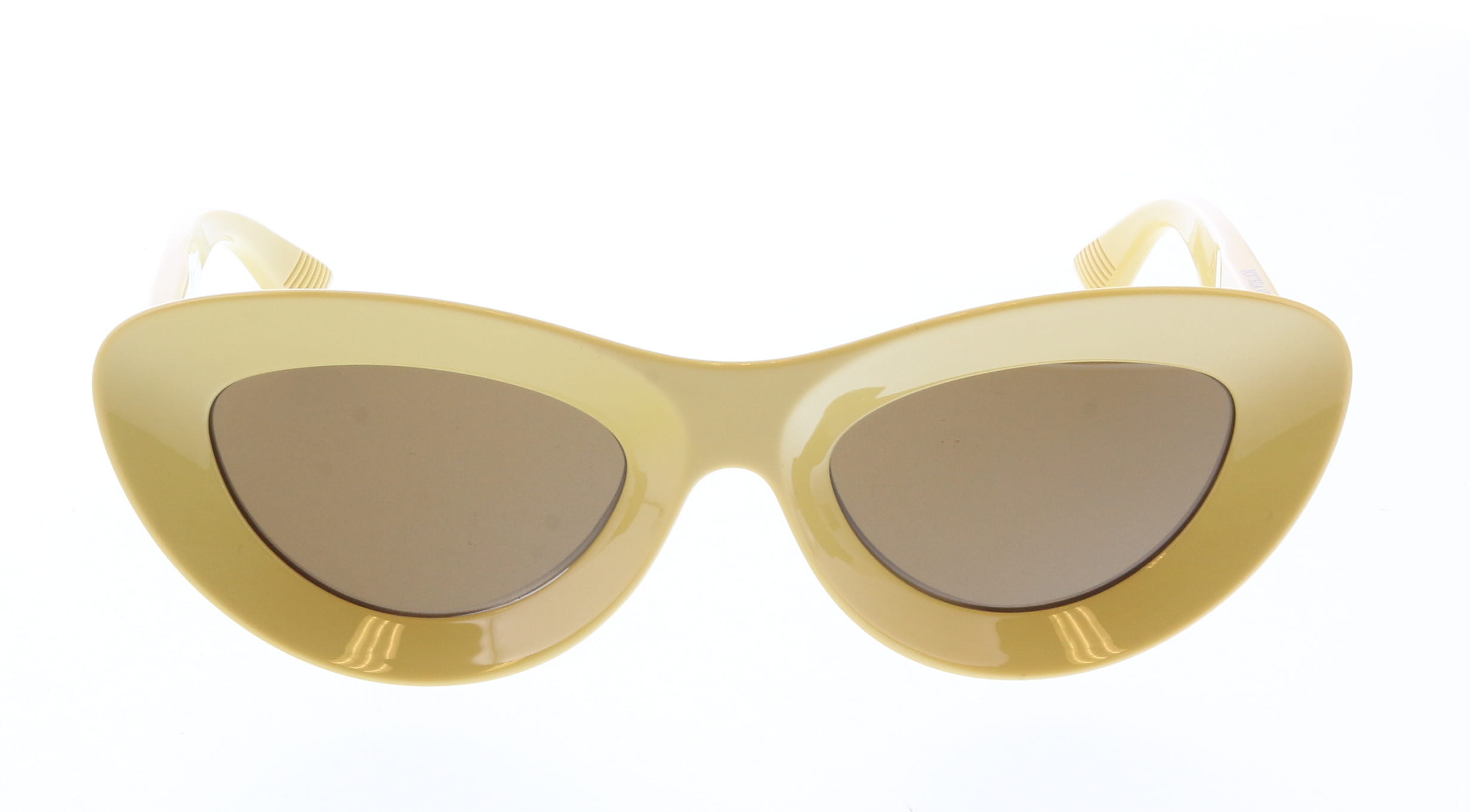 Bottega Veneta BV1325S-002 Vintage-Inspired Yellow Cat-Eye – Bluefly